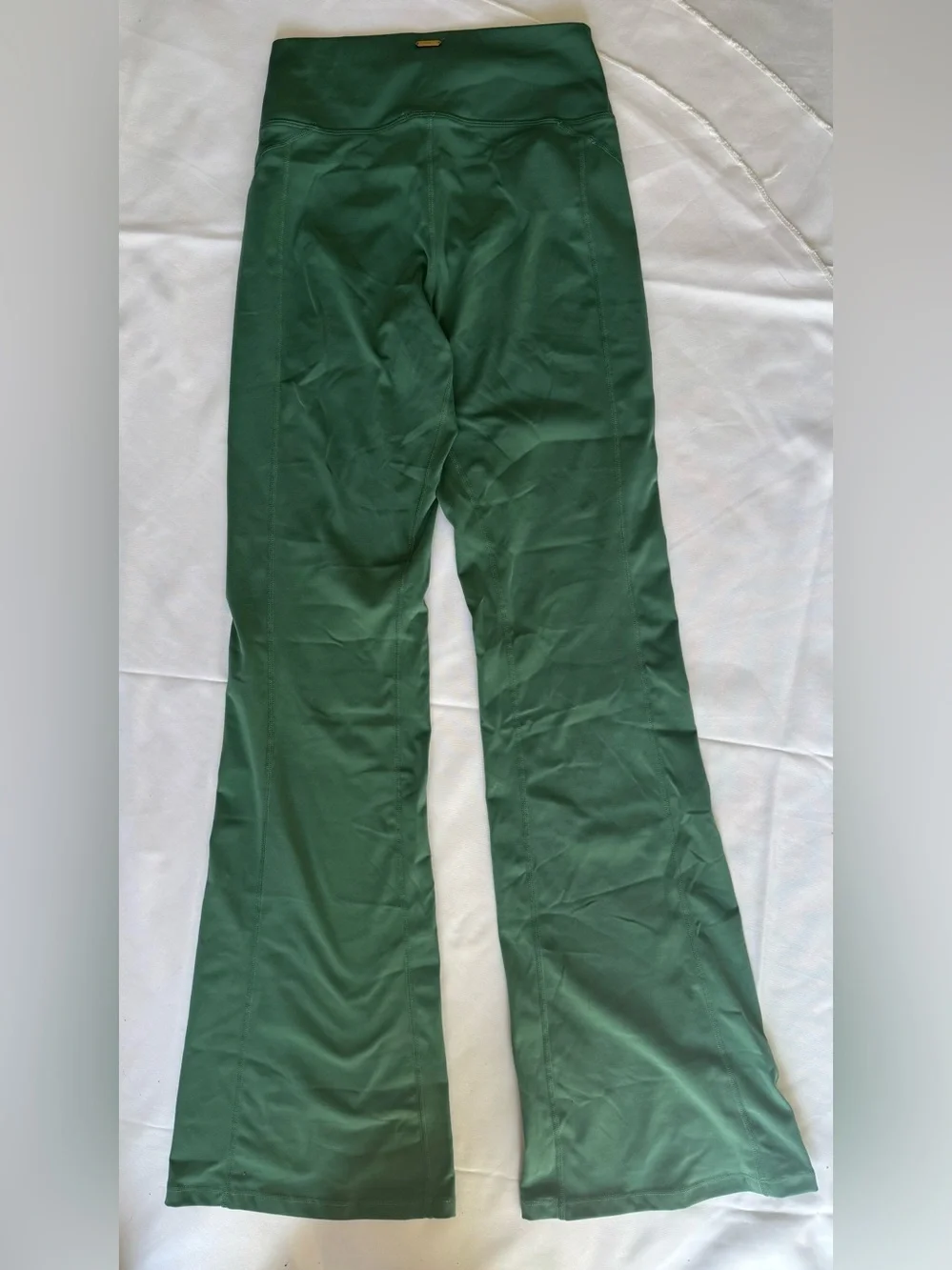 L Space Active Green High Rise Flared Leggings Size Medium